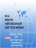 BÁO CÁO THỰC TẬP-Đề tài PHÂN TÍCH CHIẾN LƯỢC SẢN XUẤT QUỐC TẾ CỦA NINTENDO