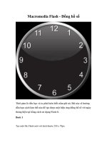 Tạo Đồng hồ số Với Macromedia flash