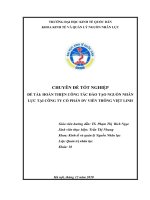 luận văn quản trị nhân lực Tìm hiểu thực tiễn công tác đào tạo và nguồn nhân lực tại Công ty cổ phần dịch vụ viễn thông Việt Linh