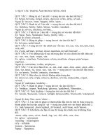 13 quy tắc TRỌNG ÂM TRONG TIẾNG ANH