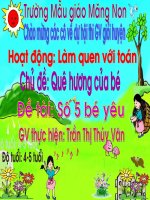 LQVT: Số 5 bé yêu