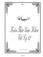 TONG HOP KIEN THUC ON THI TN 12