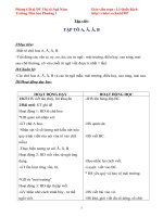 Giáo án Tập viết lớp 1