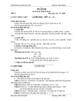 GIÁO ÁN LỚP 1- TUẦN 10(CHIỀU - OANH)