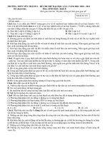 De thi thu Dai hoc lan 1-Sinh 12 truong YT2