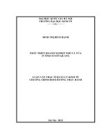 Phát triển doanh nghiệp nhỏ và vừa ở tỉnh Tuyên Quang