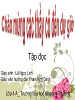 Tập đọc : thắng biển