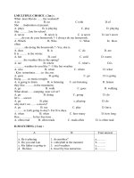 kiem tra thu tieng anh 6 lan 4