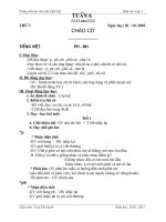 GIÁO ÁN LỚP 1 - TUẦN 6(SÁNG - OANH)