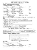 Bài kiểm tra 45'' số 4 anh 9(2 đề)