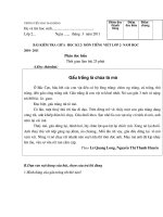 Đề kiểm tra giữa kì 2 môn Tiếng Việt lớp 2- năm học 2010-2011