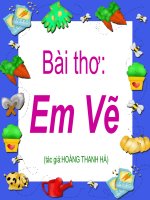 Giáo án bài thơ em vẽ