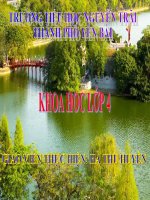 KHOA HỌC: TIẾT 59:  NHU CẦU CHẤT KHOÁNG CỦA THỰC VẬT