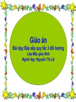 Sắp xếp quy tắc 3 đối tượng