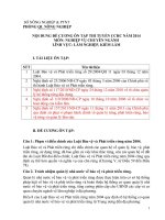 nội dung đề cương ôn tập thi tuyển công chức hành chính lĩnh vực lâm nghiệp, kiểm lâm