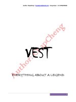 TÀI LIỆU VỀ VEST  LỊCH SỬ HÌNH THÀNH VÀ PHÁT TRIỂN CỦA ÁO VEST