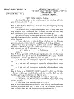 ĐÊF THI GIÁO VIÊN GIỎI TIẺU HỌC