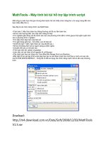 MathTools - Máy tính bỏ túi hổ trợ lập trình script