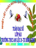 bai 6 : Hệ Thức Vi-Ét và ứng dụng