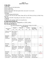 Đề KT tiết 60 theo ma trận mới