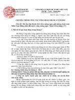 chương trình công tác tháng 4-2011