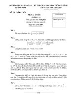 Đề thi học sinh giỏi Quảng Ninh