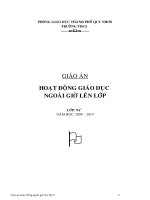 Giáo án Hoạt động Giáo dục ngoài giờ lên lớp_ lớp 9_Bộ 1