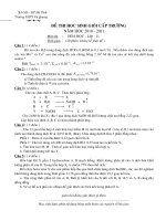 de thi chon HSG truong khoi 11 2011