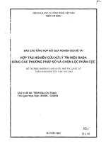 hợp tác nghiên cứu xử lý tín hiệu radar bằng các phương pháp số và chọn lọc phân cực