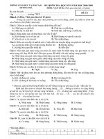 Đề thi HK II và đáp án Vật lý 8 - Đề số 1