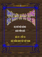 bài 37. đặc điểm sinh vật Việt Nam