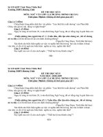 Đề thi HK II và đáp án môn Văn 11 - Đề số 2