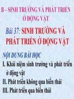 Bai 37. Sinh truong va phat trien o dong vat_Dinh Van Du lop Sinh 06A _Truong DH Dong Thap
