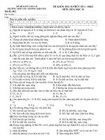đề kiểm tra 45 phút số 2 học kì II
