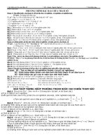 Ôn thi 10: PT bậc 2 chứa tham số