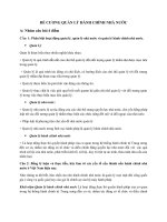đề cương quản lý hành chính nhà nước