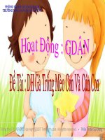bài giảng gà trống, mèo con và cún con