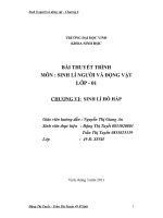 chương 6: Sinh lí hô hấp