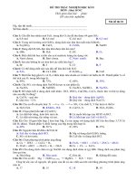 Đề thi HK II và đáp án môn Hóa học 10NC - Đề số 1