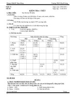 Tuần 31 - Tiết 60. Kiểm tra 1 tiết, bài số 4