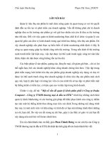 Một số vấn đề quản lý kênh phân phối ởcông ty TNHH thương mại  đầu tư hà Nội