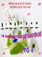Tổng kết chuyên đề BDHSG_PDDHSY ở buổithứ hai