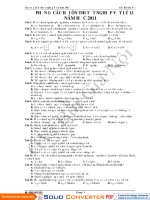 Tuyển tập 25 đề thi thử tốt nghiệp PTTH