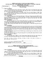 De + Dap an HSG Vong 2 rat hay