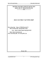 BÁO CÁO TỔNG HỢP THỰC TRẠNG HOẠT ĐỘNG SẢN XUẤT KINH DOANH CỦA CÔNG TY TNHH MÁY TÍNH 3T