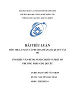 Tiểu luận môn Thuật Toán và Phương Pháp Giải Quyết Vấn Đề TÌM HIỂU VẤN ĐỀ SO SÁNH CHUỖI VÀ MỘT SỐ PHƯƠNG PHÁP GIẢI QUYẾT