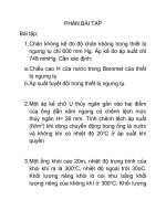 Bài tập Kỹ thuật phản ứng