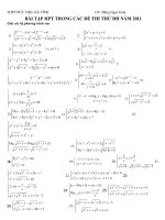 HPT TRONG CÁC ĐỀ THI THỬ NĂM 2011