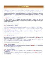 TÓM TẮT SƠ LƯỢC LỊCH SỬ VIỆT NAM