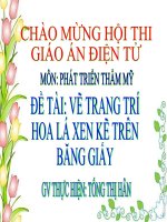 ve trang tri hoa la